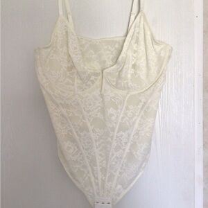 Poplush Ivory Lace Bodysuit 5xl